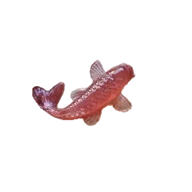 Statuina pesce dipinta a mano