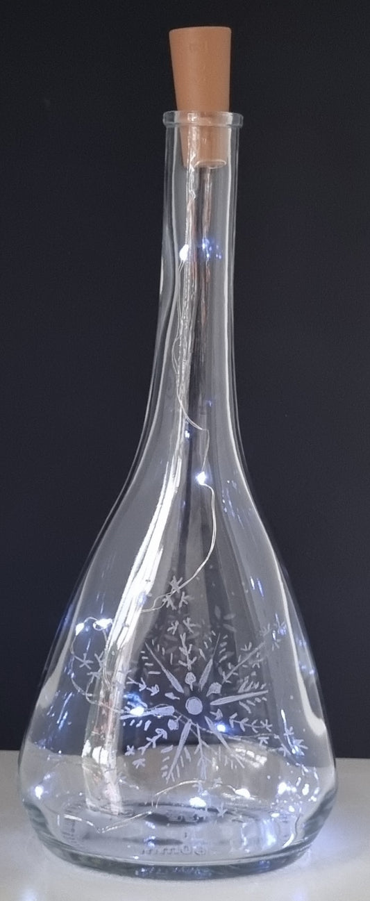 Bottiglia incisa a mano