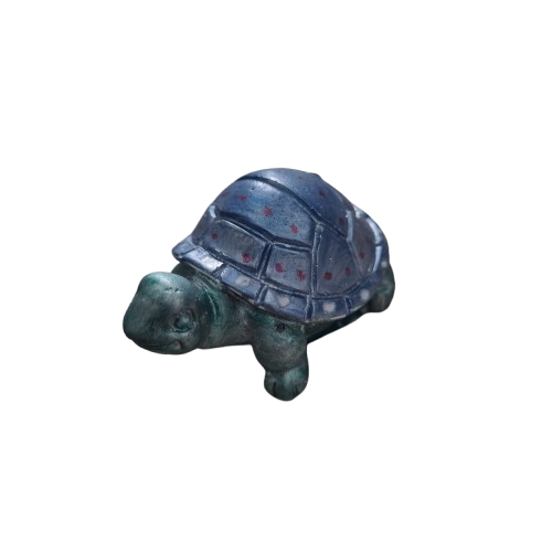 Statuina tartaruga dipinta a mano