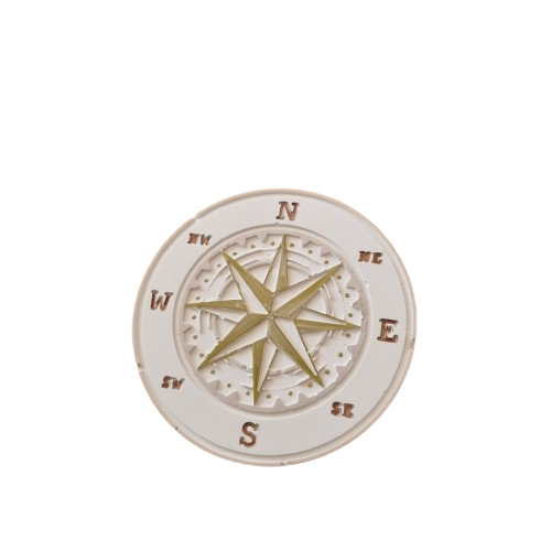 Decorazione murale rosa dei venti dipinta a mano