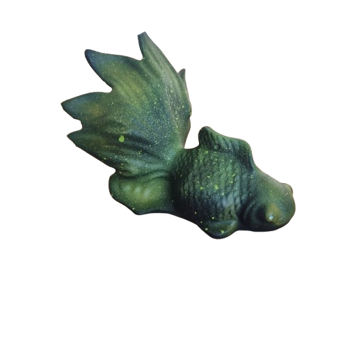 Statuina pesce dipinta a mano