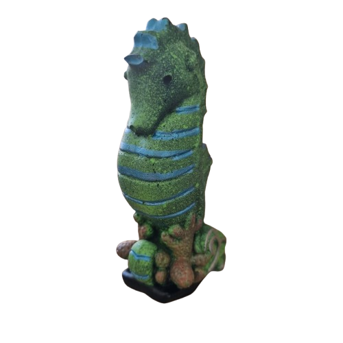 Statuina cavalluccio marino dipinta a mano