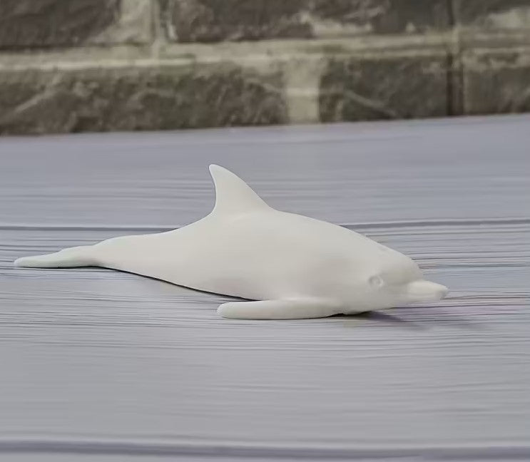 Statuina delfino dipinta a mano