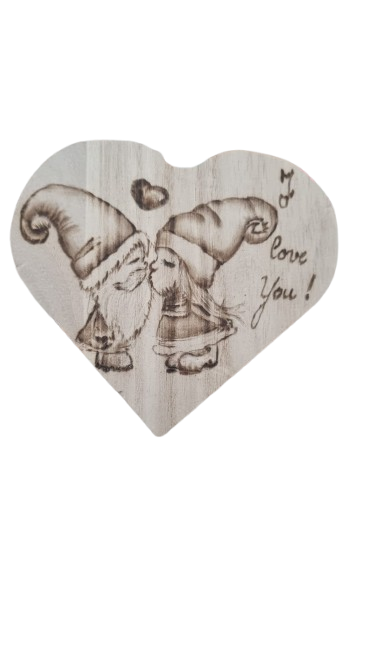 Scatola legno pirografata a mano o a laser