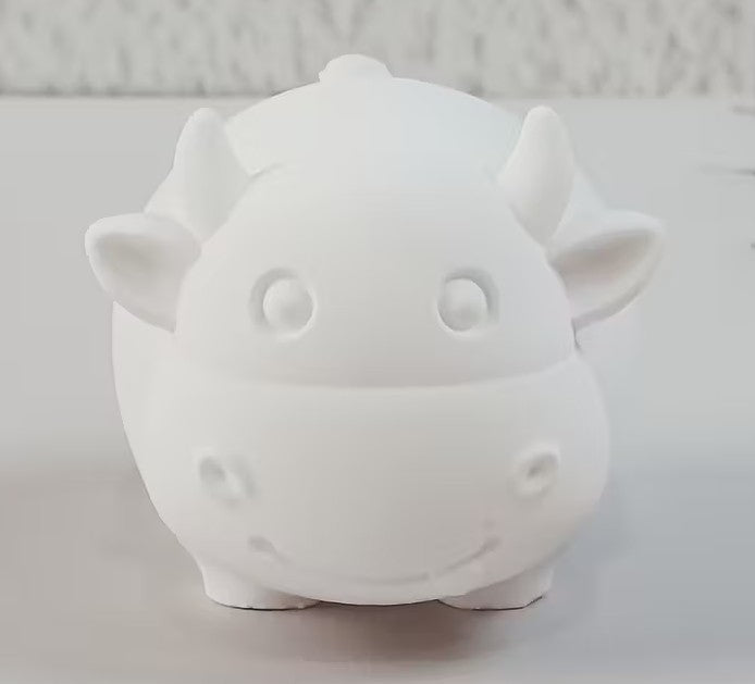 Statuina mucca dipinta a mano