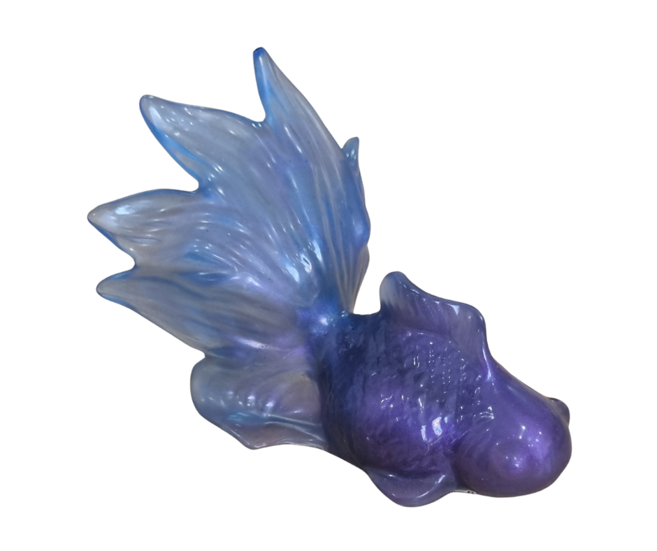 Statuina pesce dipinta a mano