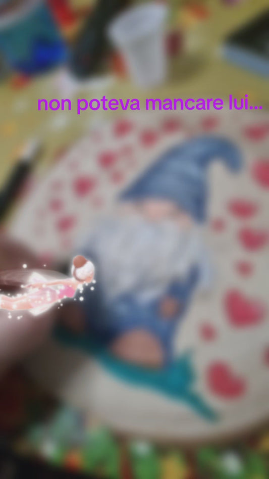 Sezione legno naturale pirografata a mano o a laser